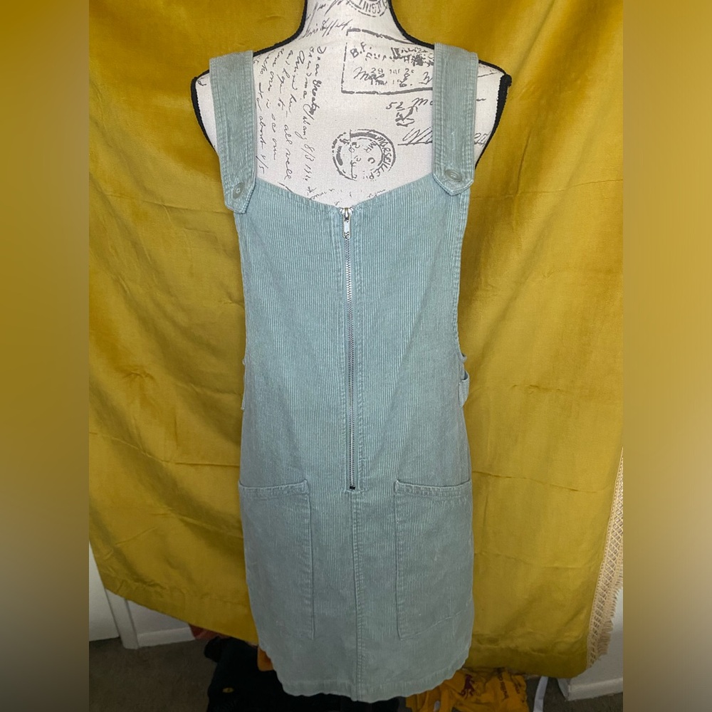 Wild Fable - seafoam green corduroy overall dress - NWOT - Medium